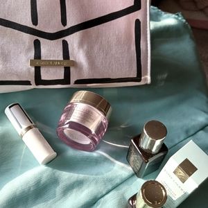 Estee Lauder cosmetic bag and products